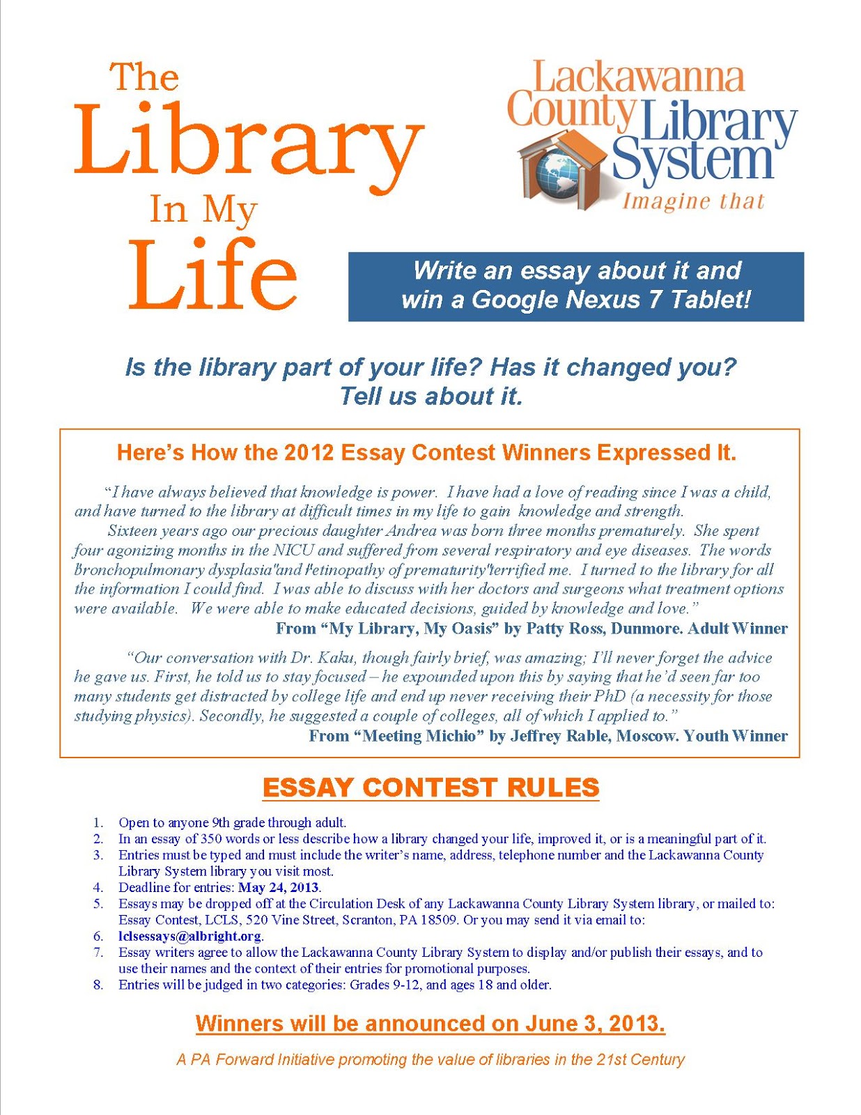 Win essay contest online